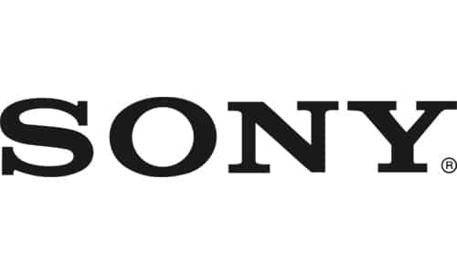 gold sony logo blk